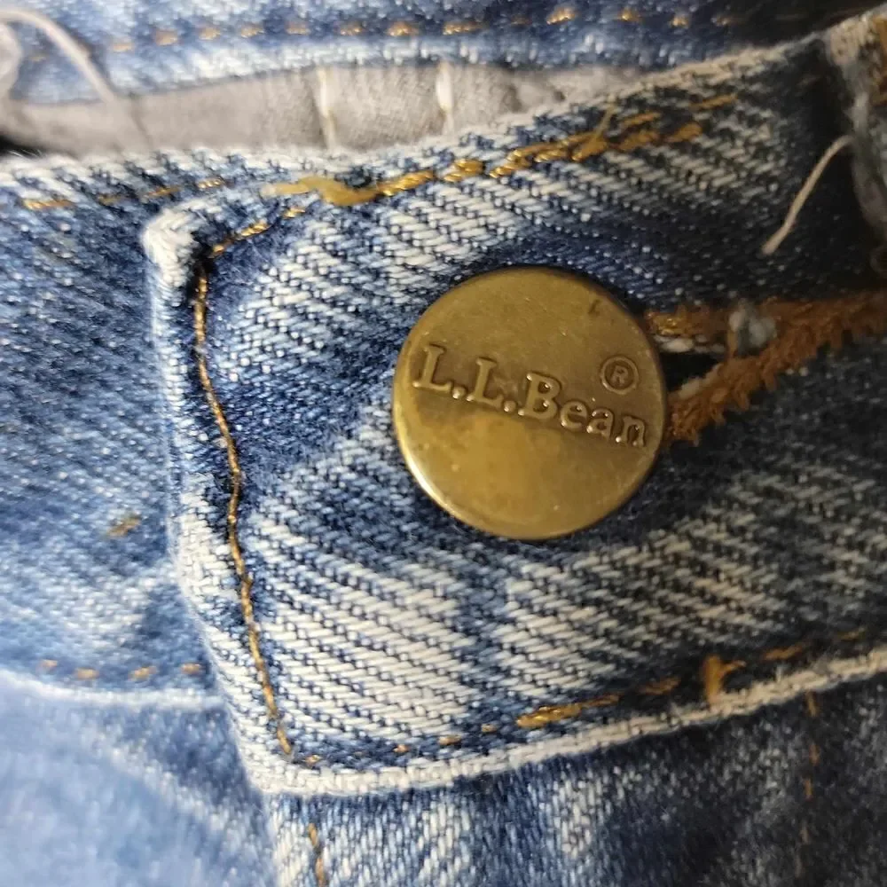 L.L. Bean Distressed Relaxed Fit Denim Jeans